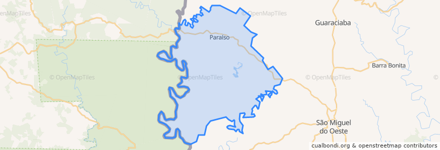 Mapa de ubicacion de Paraíso.