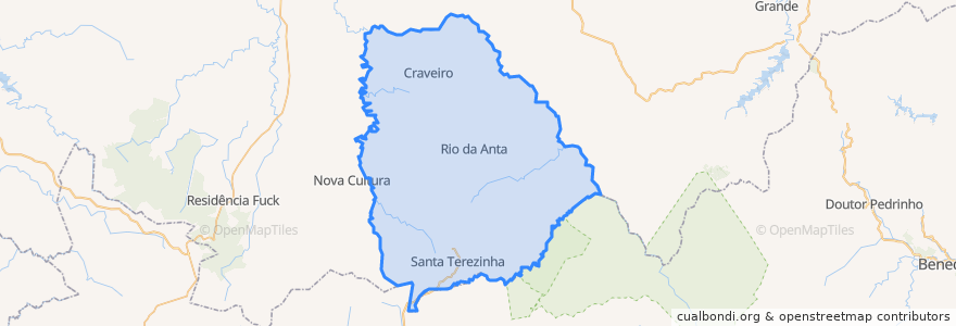 Mapa de ubicacion de Santa Terezinha.