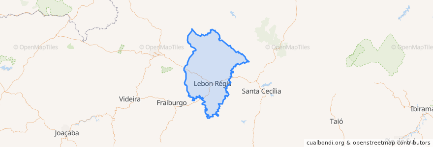 Mapa de ubicacion de Lebon Régis.