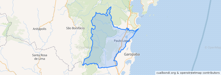 Mapa de ubicacion de Paulo Lopes.