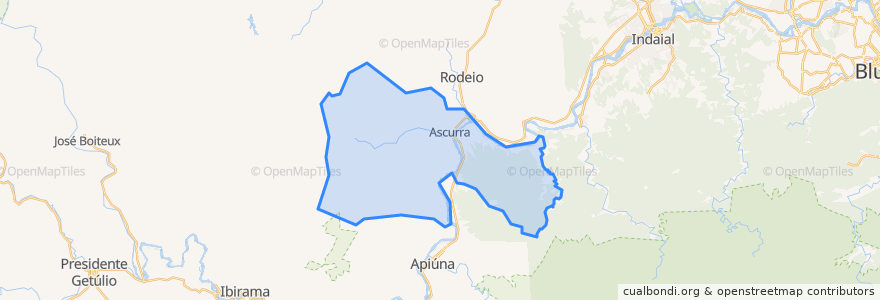 Mapa de ubicacion de Ascurra.