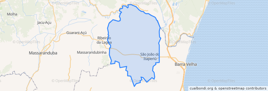 Mapa de ubicacion de São João do Itaperiú.