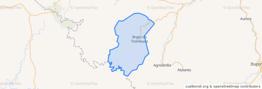 Mapa de ubicacion de Braço do Trombudo.