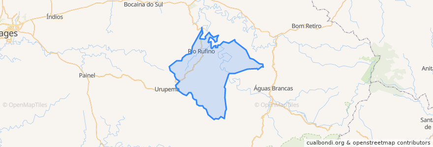 Mapa de ubicacion de Rio Rufino.