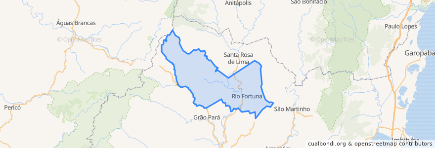 Mapa de ubicacion de Rio Fortuna.