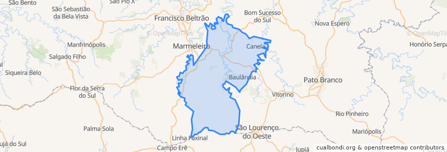 Mapa de ubicacion de Renascença.