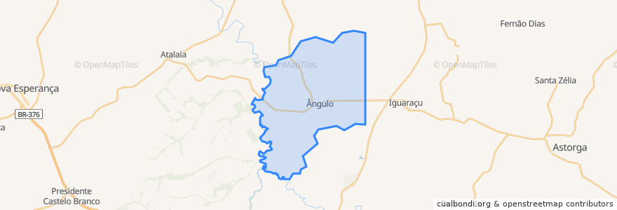 Mapa de ubicacion de Ângulo.