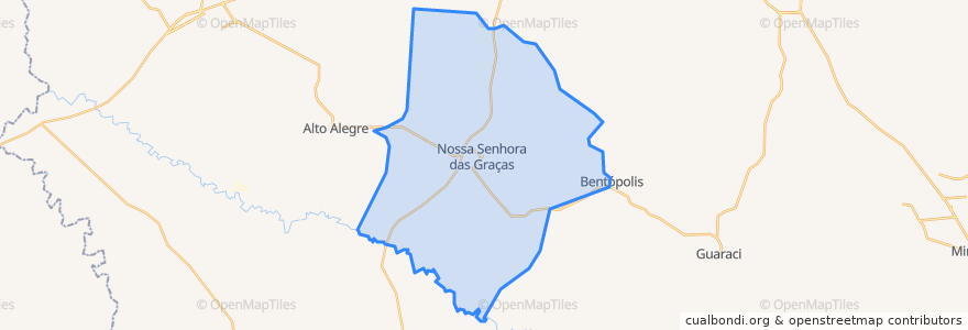 Mapa de ubicacion de Nossa Senhora das Graças.