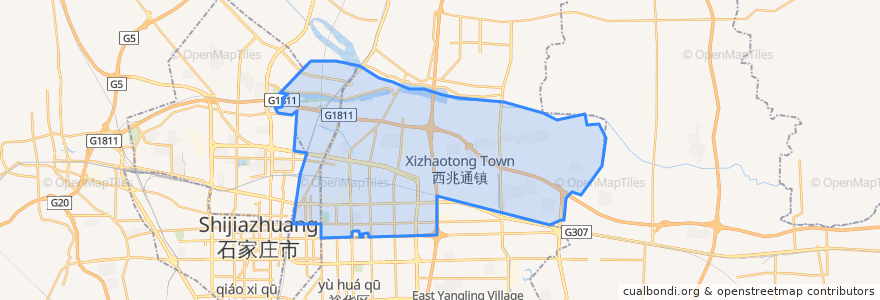 Mapa de ubicacion de 长安区.