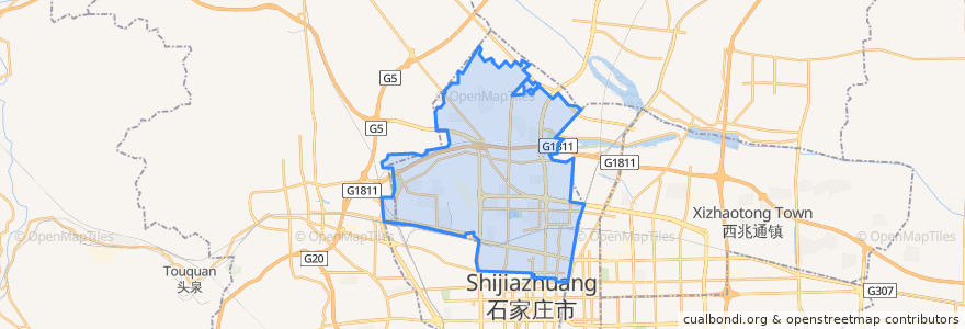 Mapa de ubicacion de Xinhua District.