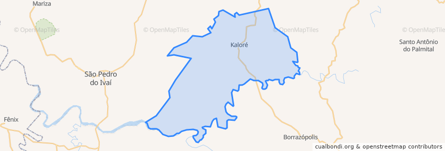 Mapa de ubicacion de Kaloré.