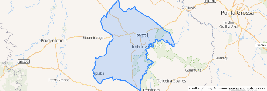 Mapa de ubicacion de Imbituva.