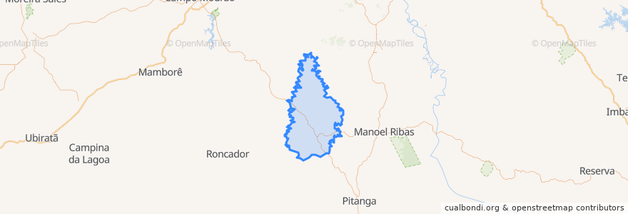 Mapa de ubicacion de Nova Tebas.