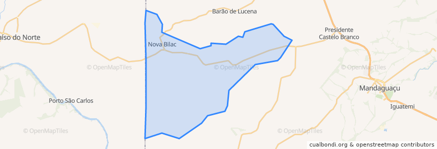 Mapa de ubicacion de Floraí.