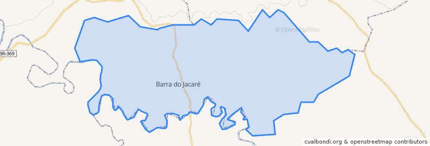 Mapa de ubicacion de Barra do Jacaré.