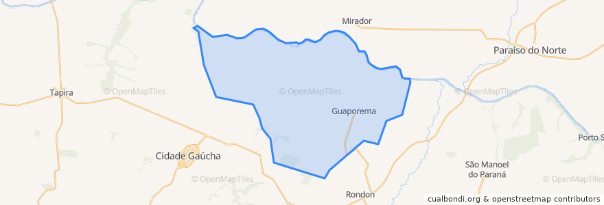 Mapa de ubicacion de Guaporema.