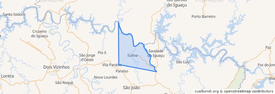 Mapa de ubicacion de Sulina.