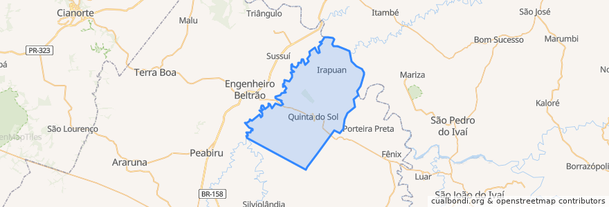 Mapa de ubicacion de Quinta do Sol.