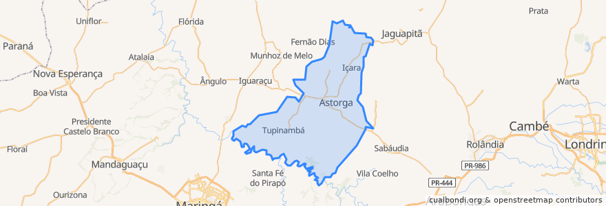 Mapa de ubicacion de Astorga.