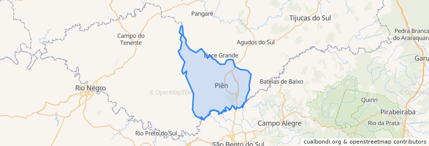 Mapa de ubicacion de Piên.