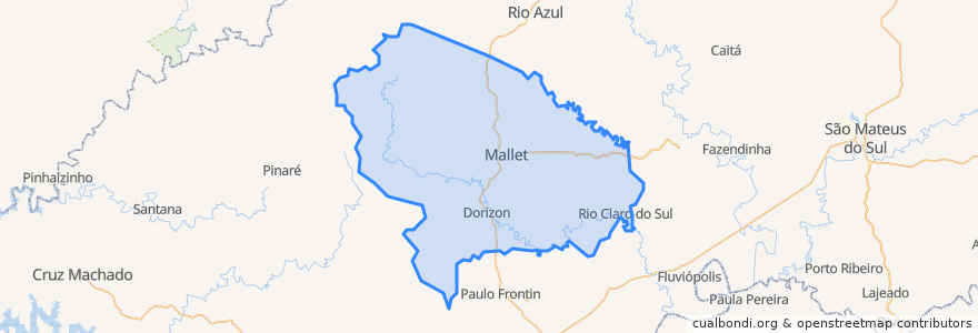 Mapa de ubicacion de Mallet.