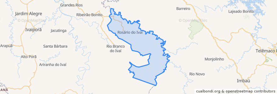 Mapa de ubicacion de Rosário do Ivaí.