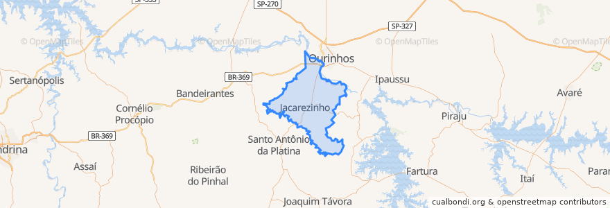 Mapa de ubicacion de Jacarezinho.