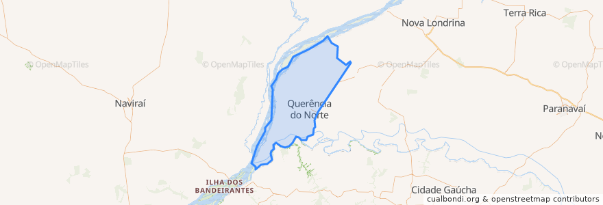 Mapa de ubicacion de Querência do Norte.