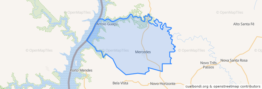 Mapa de ubicacion de Mercedes.