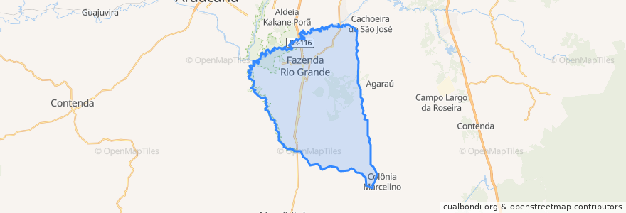 Mapa de ubicacion de Fazenda Rio Grande.