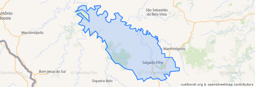 Mapa de ubicacion de Salgado Filho.