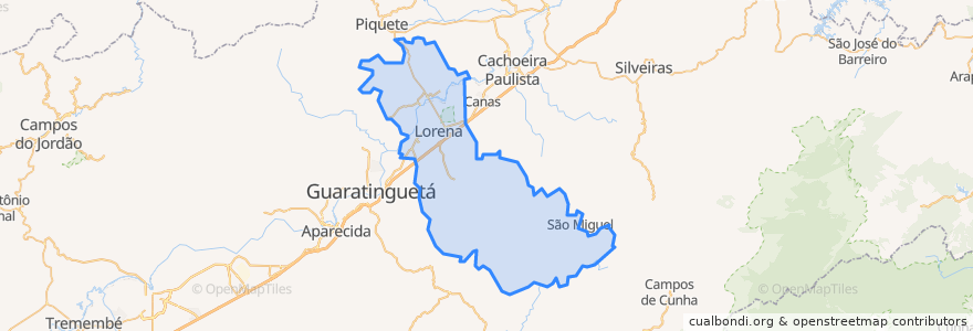 Mapa de ubicacion de Lorena.