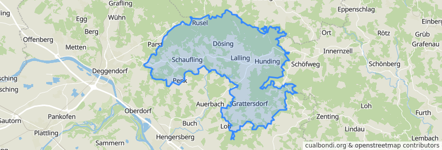 Mapa de ubicacion de Lalling (VGem).