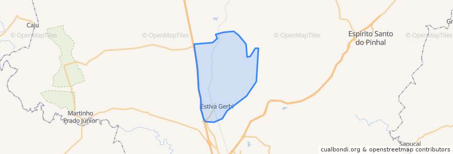 Mapa de ubicacion de Estiva Gerbi.