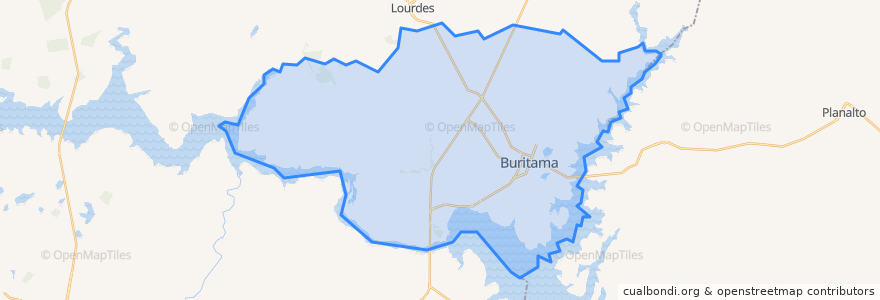 Mapa de ubicacion de Buritama.