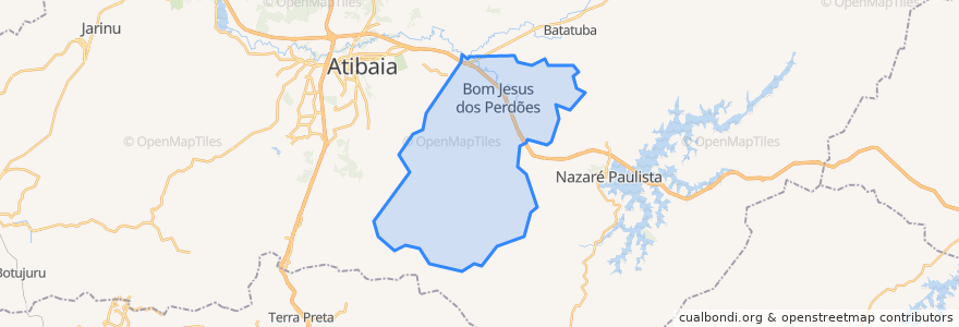 Mapa de ubicacion de Bom Jesus dos Perdões.