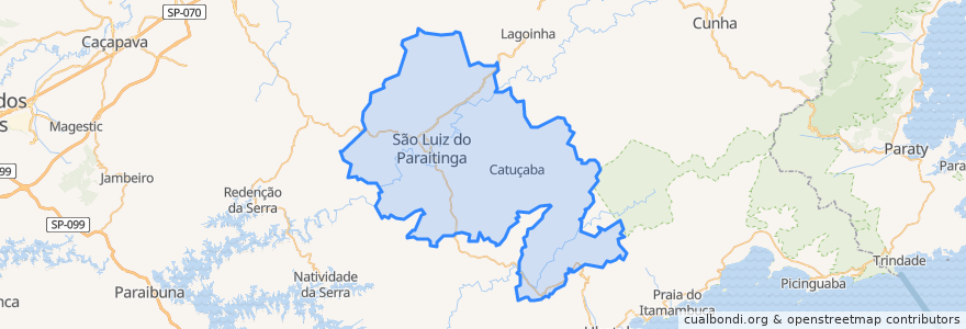 Mapa de ubicacion de São Luiz do Paraitinga.