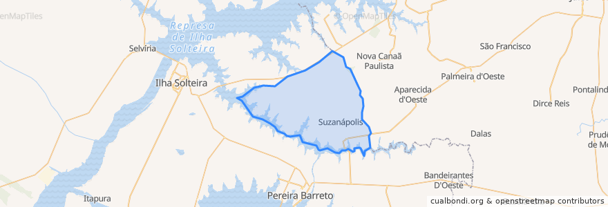 Mapa de ubicacion de Suzanápolis.