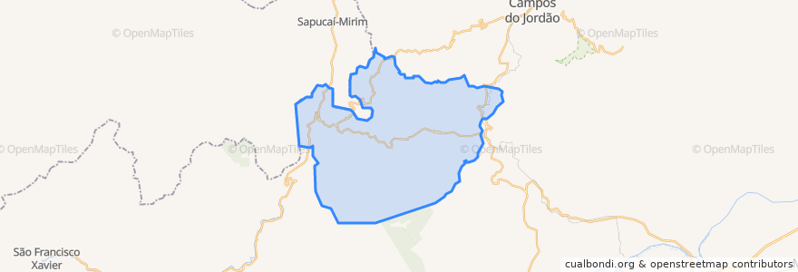 Mapa de ubicacion de Santo Antônio do Pinhal.