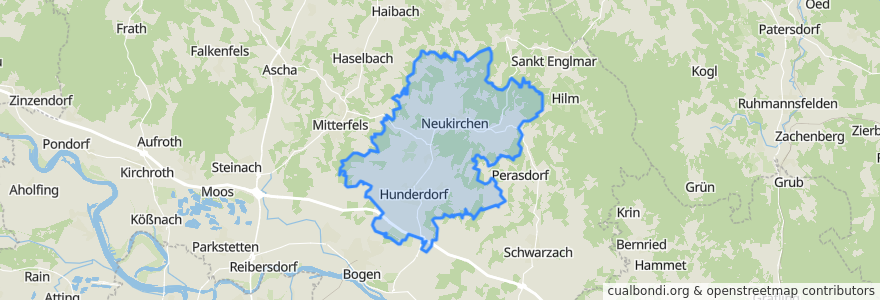 Mapa de ubicacion de Hunderdorf (VGem).