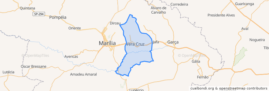 Mapa de ubicacion de Vera Cruz.