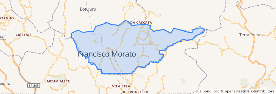 Mapa de ubicacion de Francisco Morato.