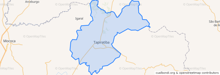 Mapa de ubicacion de Tapiratiba.