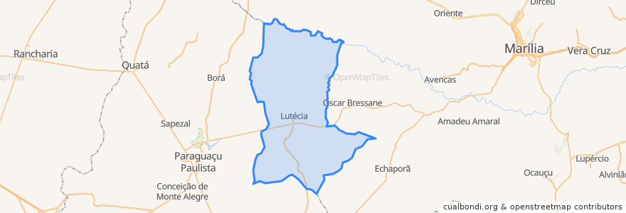 Mapa de ubicacion de Lutécia.