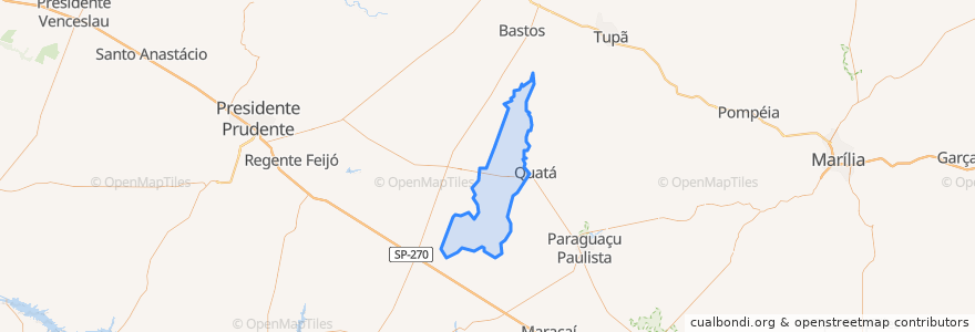 Mapa de ubicacion de João Ramalho.