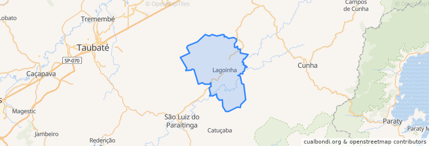 Mapa de ubicacion de Lagoinha.