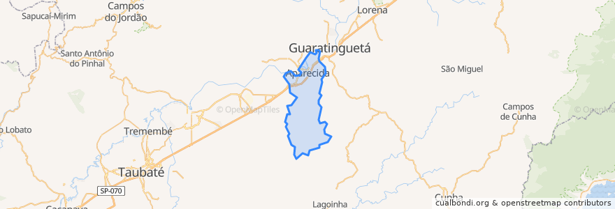 Mapa de ubicacion de Aparecida.