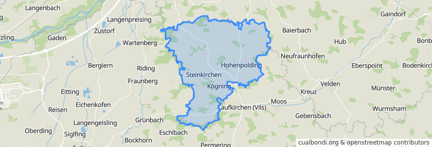 Mapa de ubicacion de Steinkirchen (VGem).