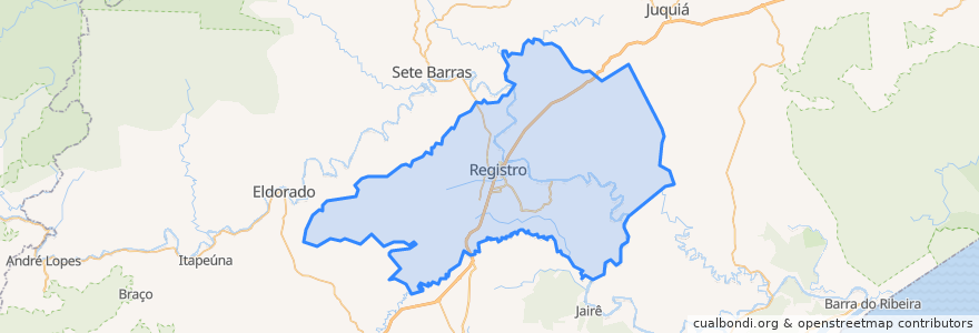 Mapa de ubicacion de Registro.