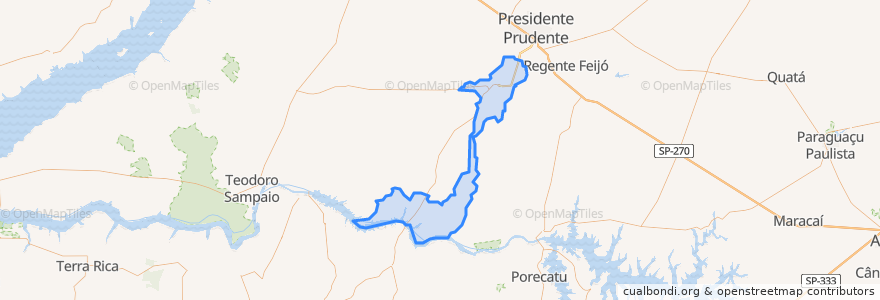 Mapa de ubicacion de Pirapozinho.